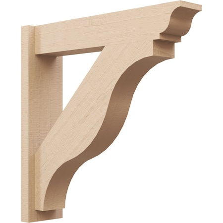 Ekena Millwork 5 1/2-in W x 24-in D x 24-in H Funston Trad Rough Cedar Woodgrain TimberThane Outlooker, Primed Tan OUTUR055X24X24FST04RCPR